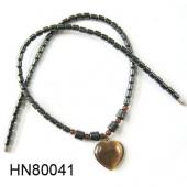 Assorted Colored Opal Pendant  Hematite Beads Stone Chain Choker Fashion Women Necklace